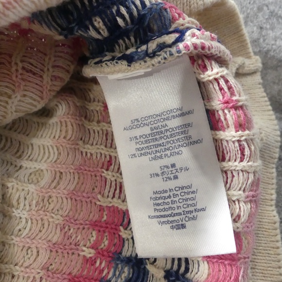 Chaps Womens Large Petite Sweater Southwestern Colorful - Picture 6 of 7